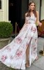 Elegancka sukienka maxi w kwiaty 245-04
